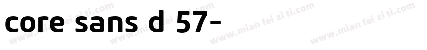 core sans d 57字体转换